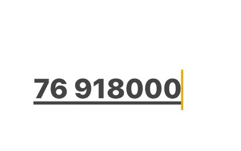 special number 76 918000 0