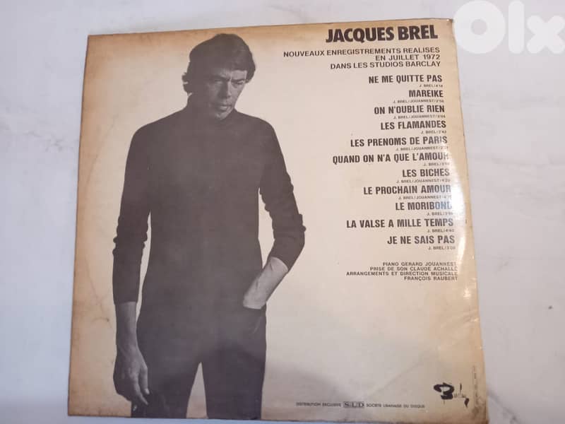 Jacques Brel – Ne Me Quitte Pas	 Vinyl, LP, Album SLD Lebanon 1