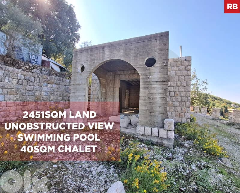 Unobstructed View - Swimming Pool in Aamchit/عمشيت REF#RB128102 0