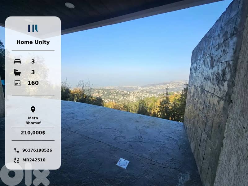 brand new apartment with terrace for sale in matn - bhorsaf 0