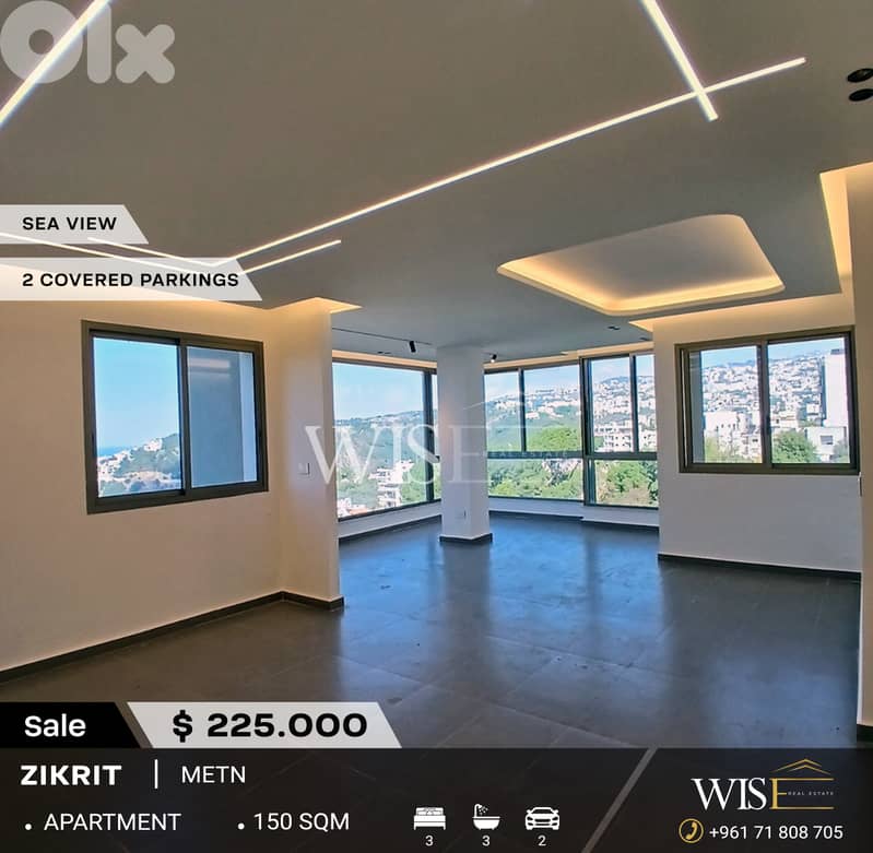 Stunning 150 SQM Apartment for SALE in Zikrit! 0