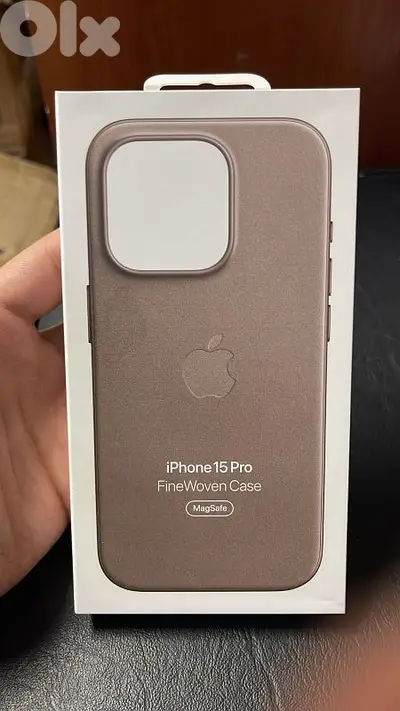 Finewoven case magsafe iphone 15 pro Taupe