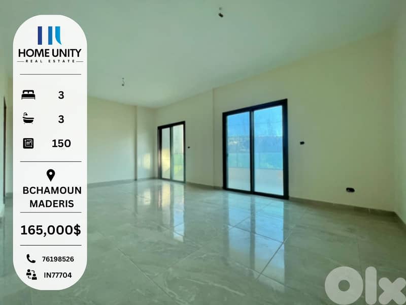 apartment for sale in bchamoun el maderis 0