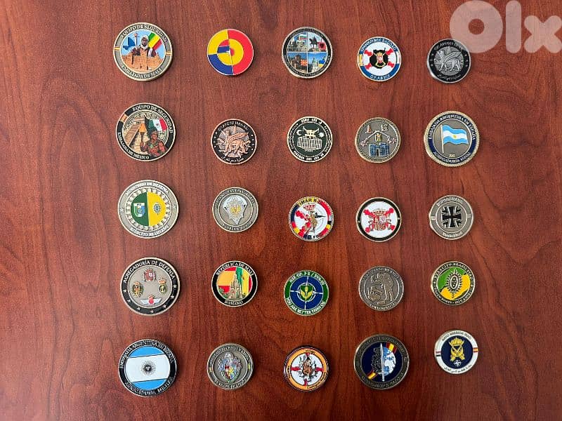 Spanish & NATO Military Challenge Coins (25) – Full Collection 0