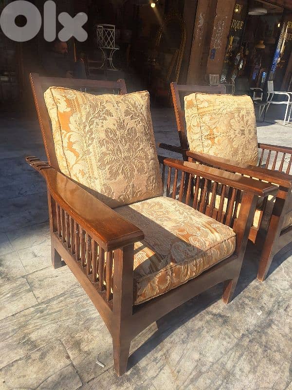 chaise morise كنب فوتوي شازموريس ضهر متحرك اصلي قديم 0