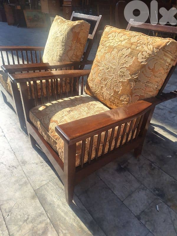 chaise morise كنب فوتوي شازموريس ضهر متحرك اصلي قديم 2