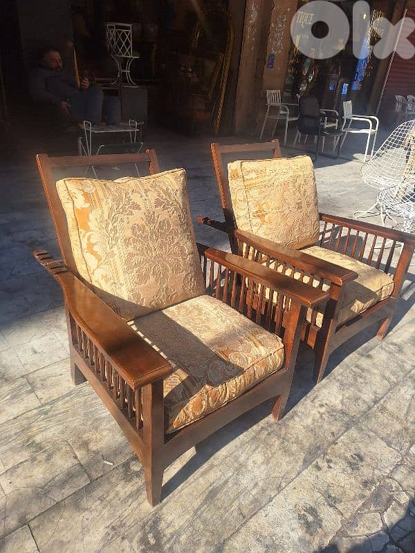 chaise morise كنب فوتوي شازموريس ضهر متحرك اصلي قديم 3