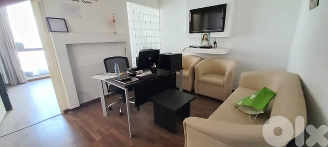 Furnished Office In Jal El Dib For Rent مكتب مفروش للإيجار في جل الديب