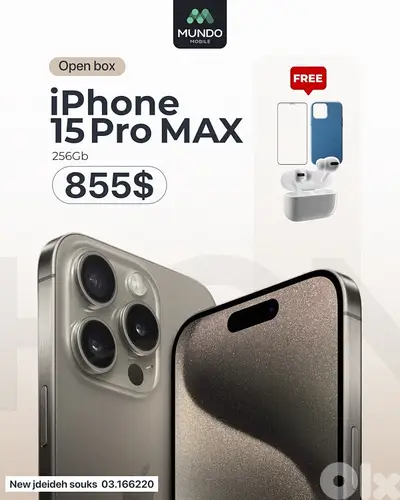 iphone 15 pro max 256 100% original