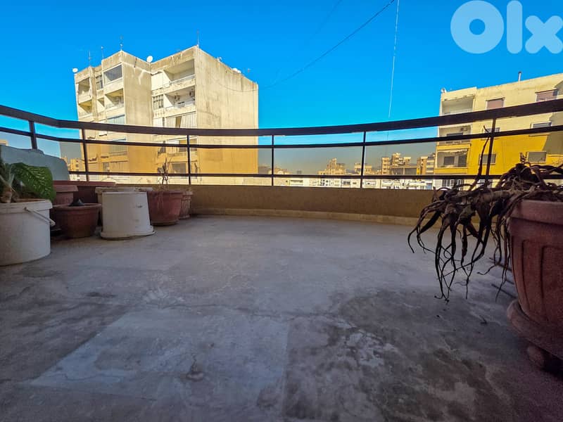 150 SQM Semi-Furnished 3 Bedroom Apartment in Zalka + Partial View 0