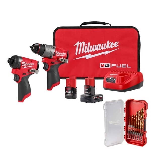 The MILWAUKEE M12 FUEL 2-Tool Combo Kit (used for couple of hours) 0