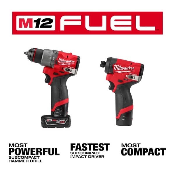The MILWAUKEE M12 FUEL 2-Tool Combo Kit (used for couple of hours) 5
