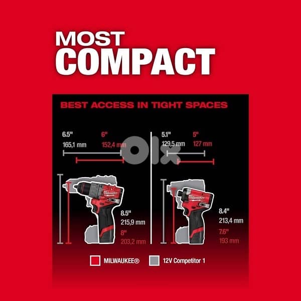 The MILWAUKEE M12 FUEL 2-Tool Combo Kit (used for couple of hours) 8