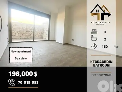 apartments for sale in kfar abida batroun شقق للبيع في كفر عبيدا بترون