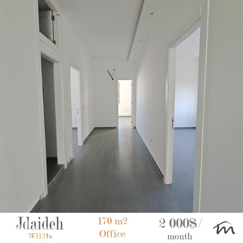 Jdaideh | Brand New 170m² Office | Prime Location | 7 Rooms | Catch 0