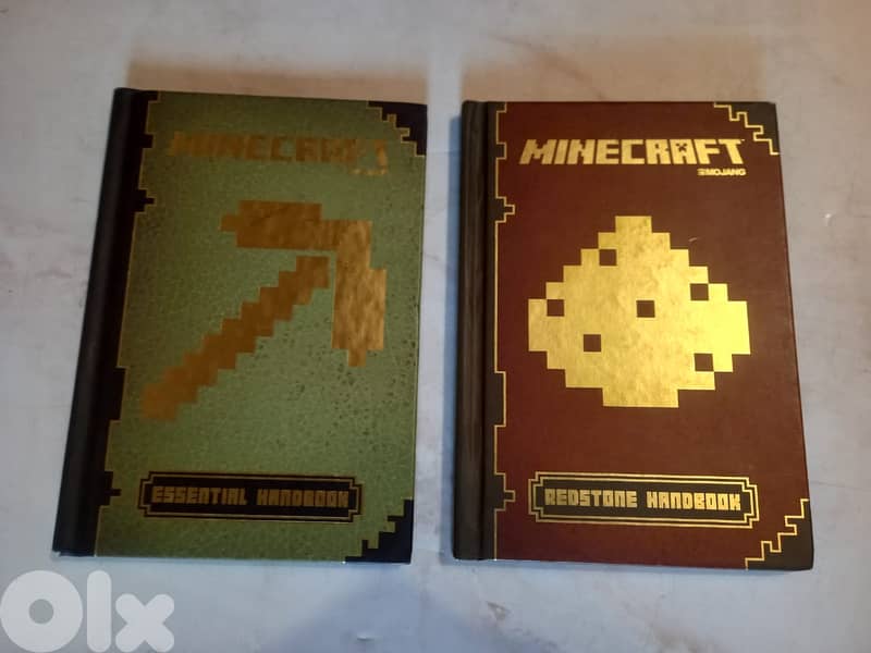 two minecraft books both for 15$ 0