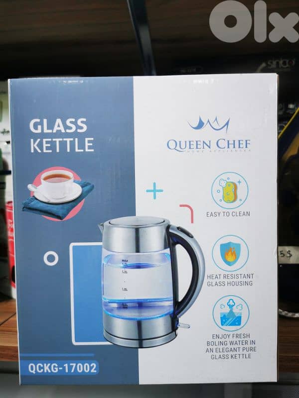 Kettle Queen Chef 2200W Glass 0