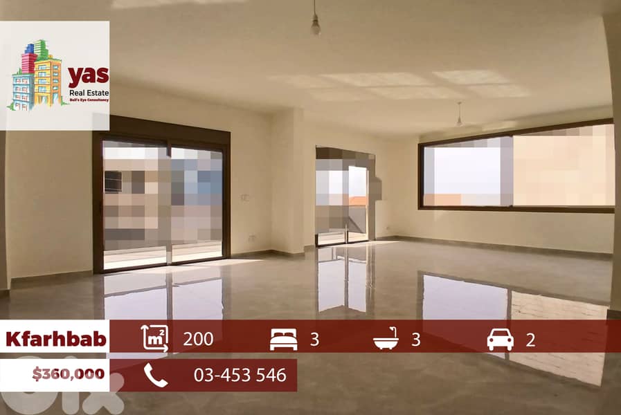 Kfarhbab 200m2 | Calm Area | Sea & Mountain View |IV/EH/RH 0