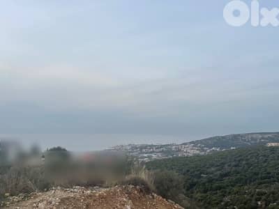 Land for sale in Batroun with an open and unobstructed sea view.