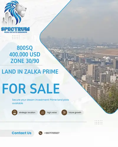 LAND IN ZALKA PRIME / SEA VIEW / ZONE 30/90, (ZL-195)