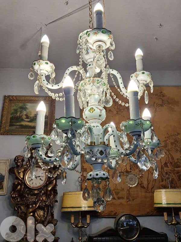 bohemian original stamped large czech chandelier 2