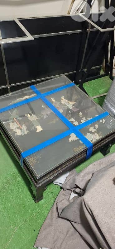Chinese Coromandel-style lacquer coffee table 0