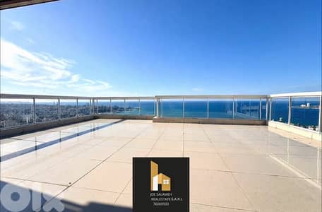 Duplex 330m2 in Haret Sakher+40m2 Full Sea View Terrace/حارة صخر