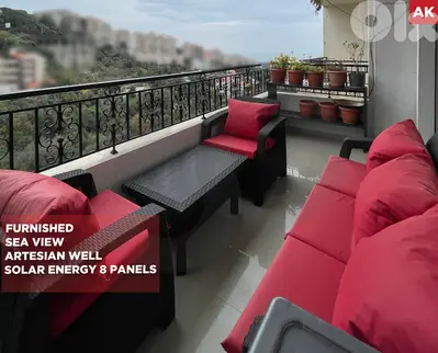 3 balconies/Sea view/Bchamoun/yahoudiye/ بشامون اليهودية -REF#AK131740
