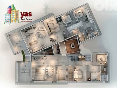 Kaslik/Sarba 243m2 | Rent | Many Floors | Sea View | New |SD