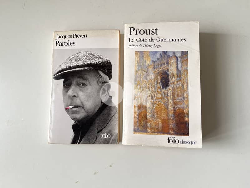 BAC / Paroles Jacques Prevert / Marcel Proust / FOLIO 0