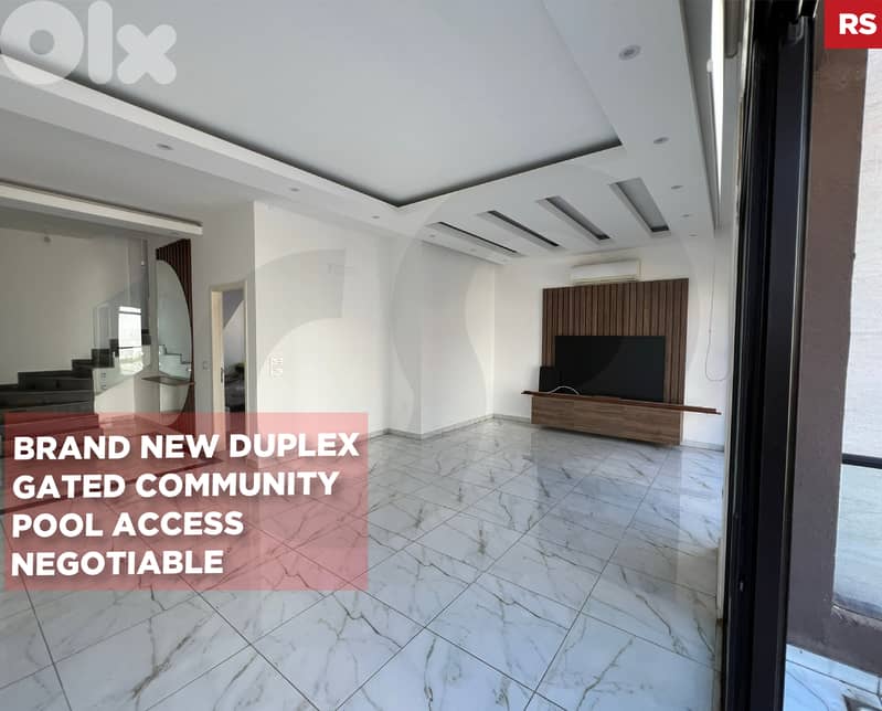 DUPLEX/Balconies/Terrace/Pool access/Bouar/بوار ! REF#RS131758 ! 0
