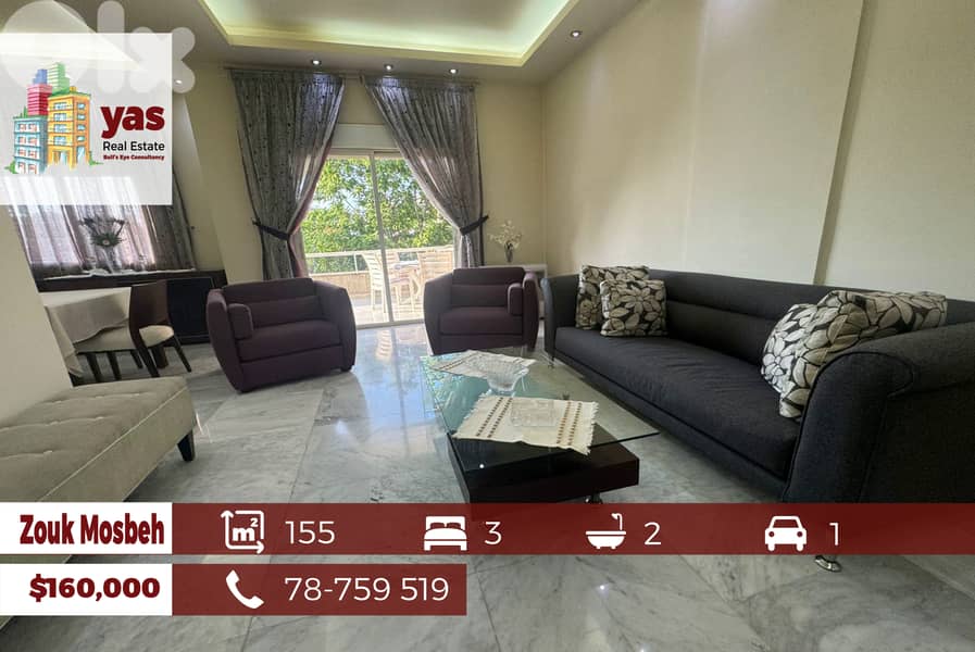Zouk Mosbeh 155m2 | Open View | Decorated | Calm Area | EL 0