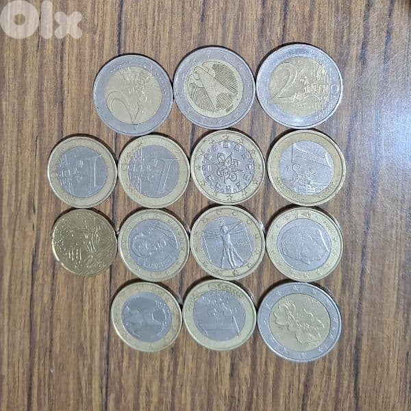 1 euro 2 euro  مشكل 2000 و 2002 0