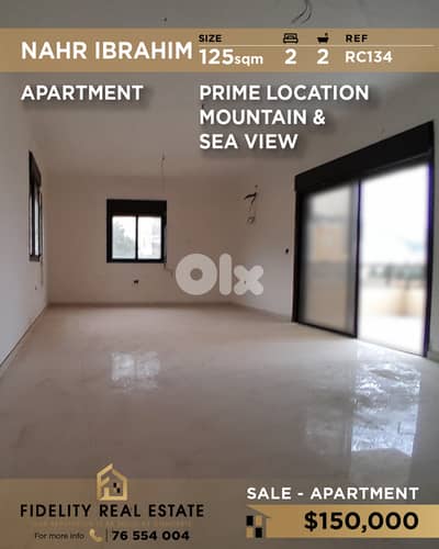 Apartment for sale in Nahr Ibrahim RC134  شقة للبيع في نهر إبراهيم