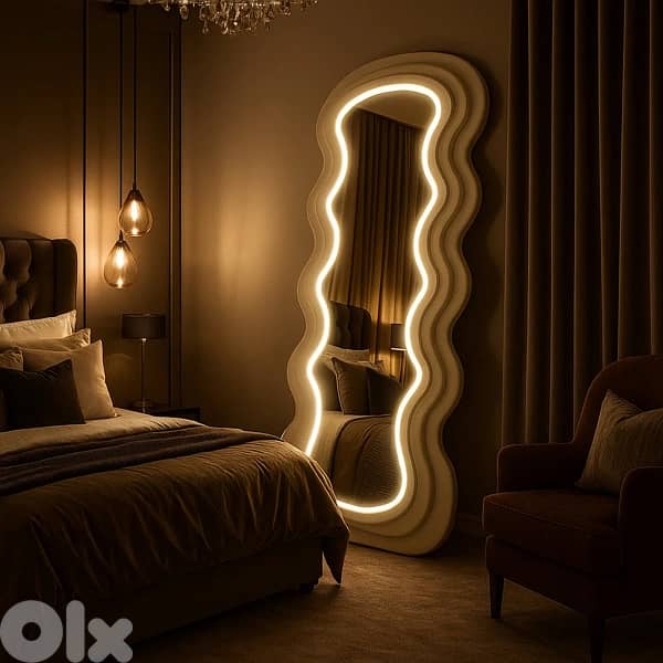 tall mirror with led light 1