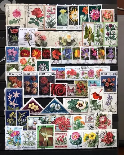 Flowers stamps