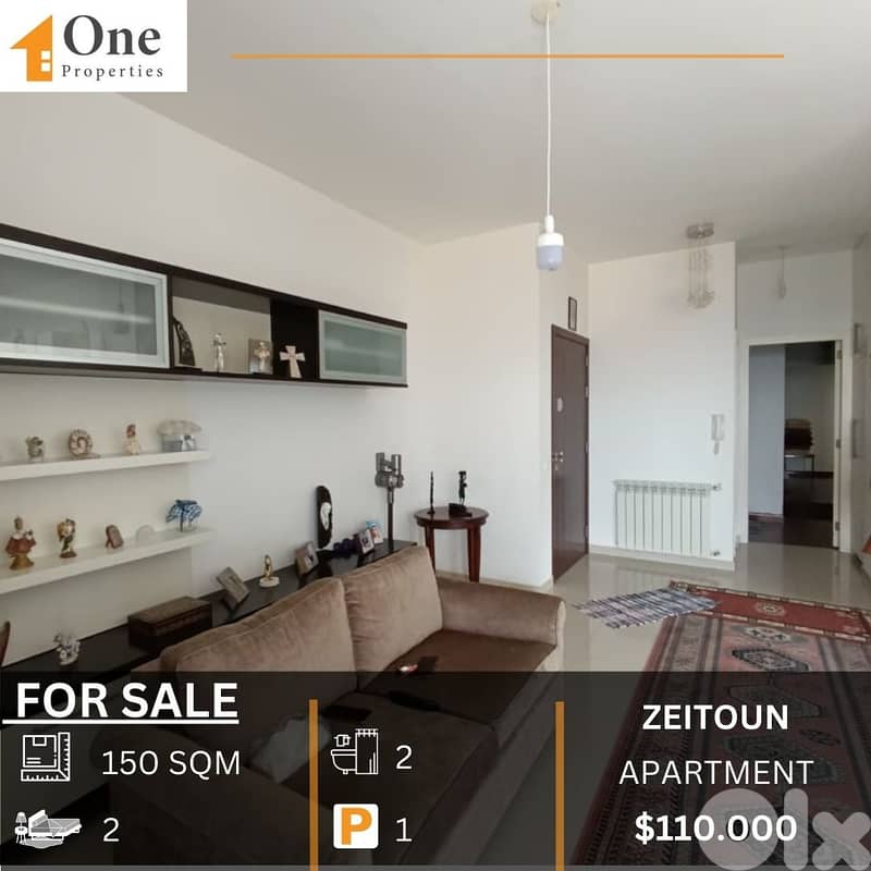 APARTMENT FOR SALE IN ZEITOUN KESEROUAN 0