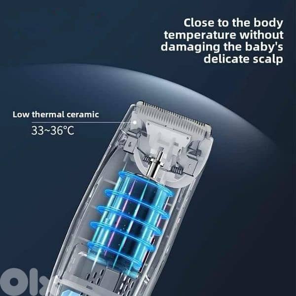 Quiet Baby Hair Clipper with Built-in Vacuum 2