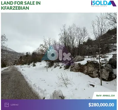 Prime 1200m2 Land 4sale in Kfarzebian - أرض للبيع في كفردبيان