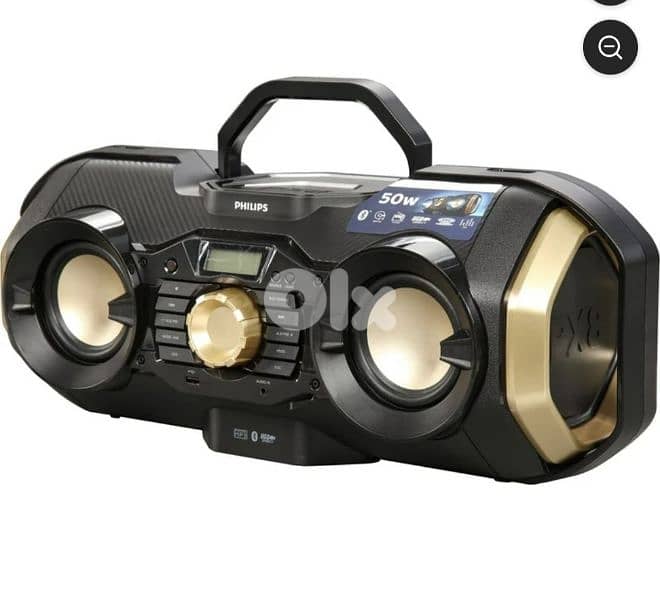 Phillips Bluetooth Boombox Speaker Radio, USB, AUX & CD Music Player 1
