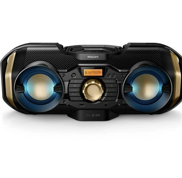 Phillips Bluetooth Boombox Speaker Radio, USB, AUX & CD Music Player 5