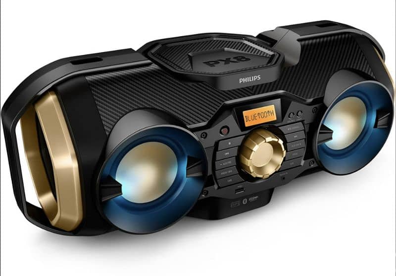 Phillips Bluetooth Boombox Speaker Radio, USB, AUX & CD Music Player 6