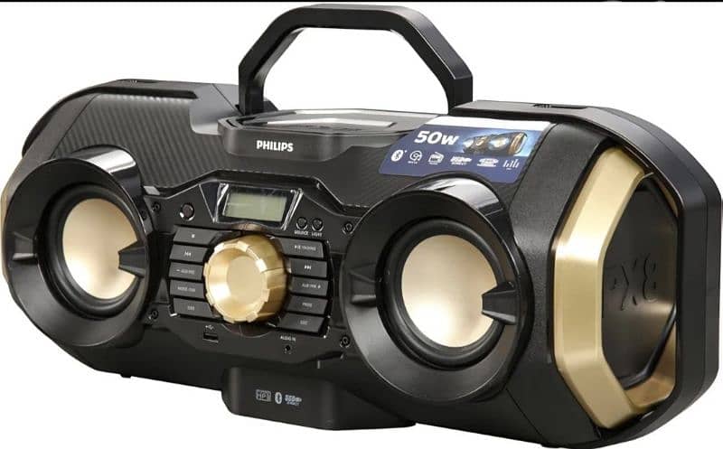 Phillips Bluetooth Boombox Speaker Radio, USB, AUX & CD Music Player 8