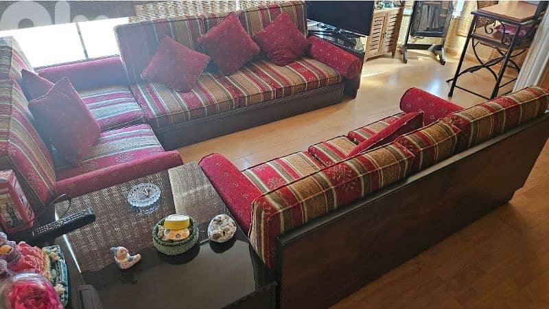 Arabesc sitting 7 seaters غرفه جلوس شرقيه عربيه من خشب الجوز 6