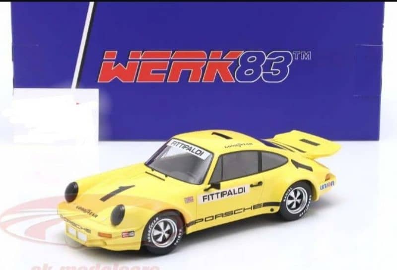 Porsche 3.0 RSR Iroc 1973 (E. Fittipaldi) diecast car model 1;18. 0
