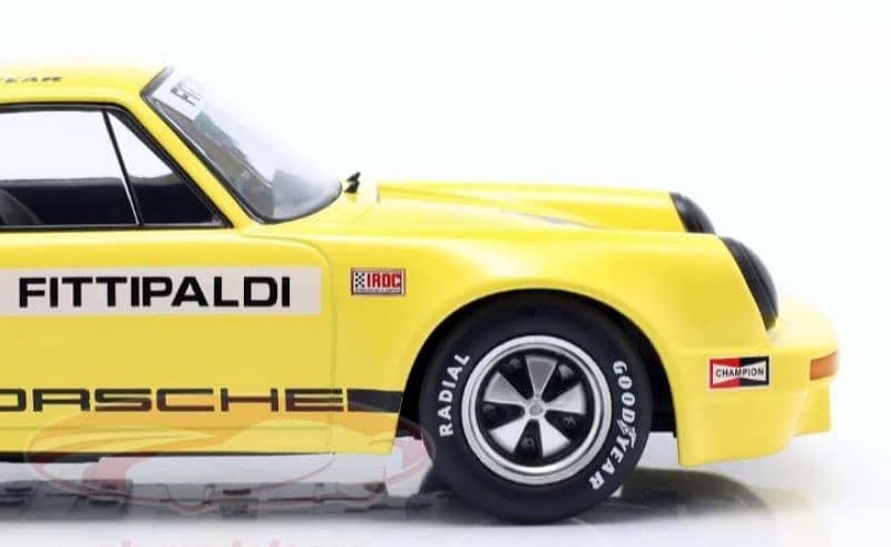 Porsche 3.0 RSR Iroc 1973 (E. Fittipaldi) diecast car model 1;18. 5