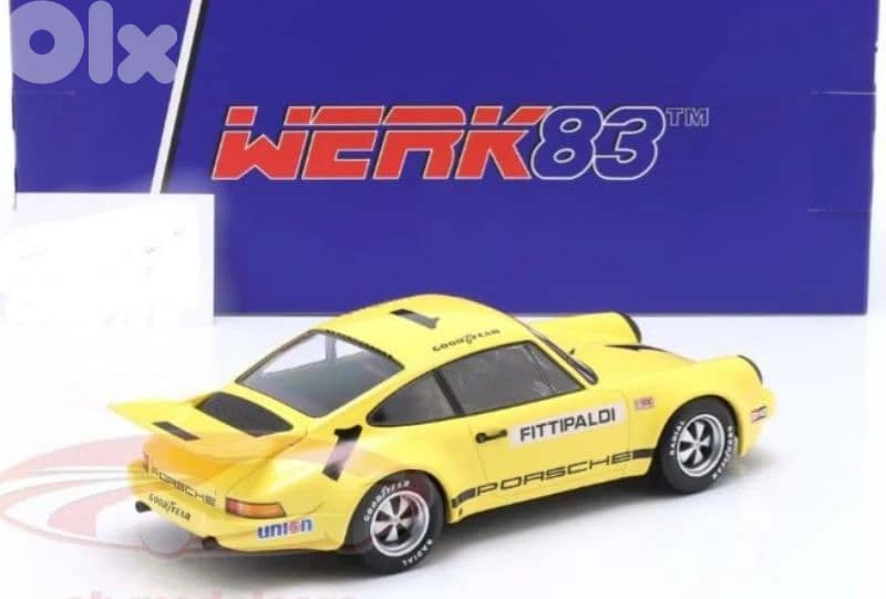 Porsche 3.0 RSR Iroc 1973 (E. Fittipaldi) diecast car model 1;18. 7