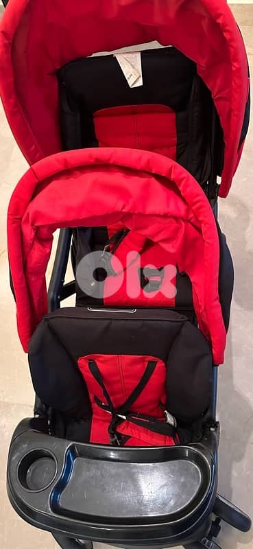 stroller Double seat good condition 0