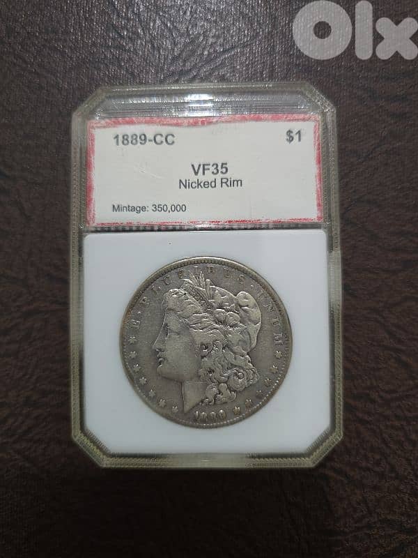 Silver Morgan dollar 0