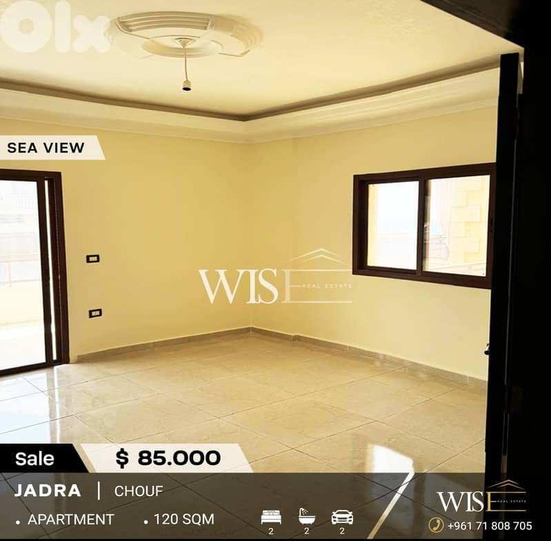 120 SQM Apartment for SALE in Jadra - Chouf! 0